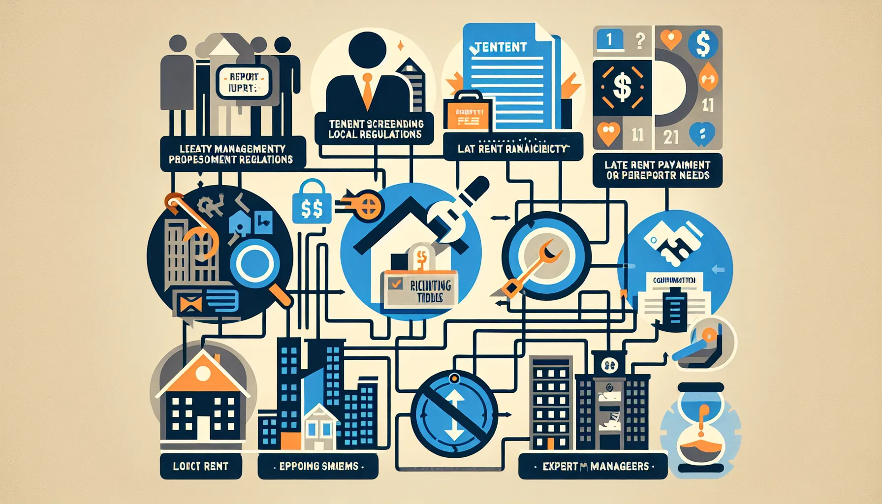 illustration of common challenges in Lafayette property management