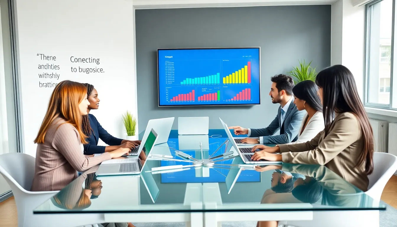 diverse team discussing budgeting categories in a modern office.