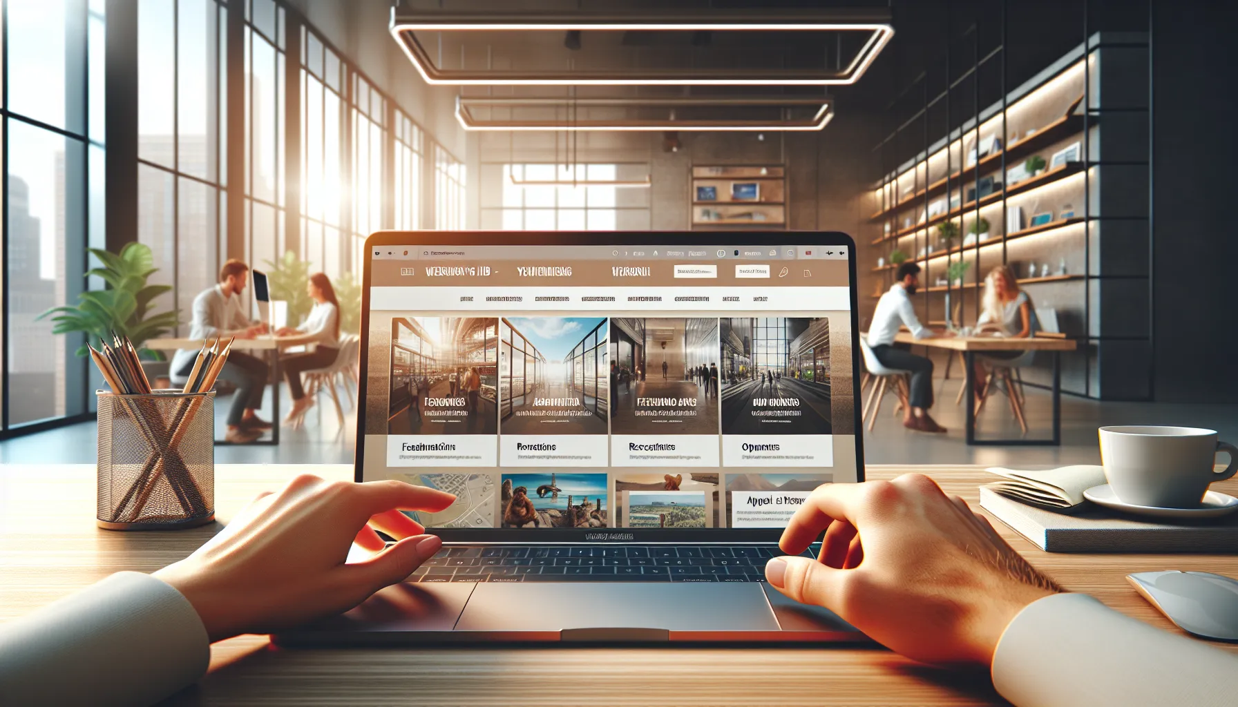 laptop display of Grandxtn.org with a user-friendly layout.