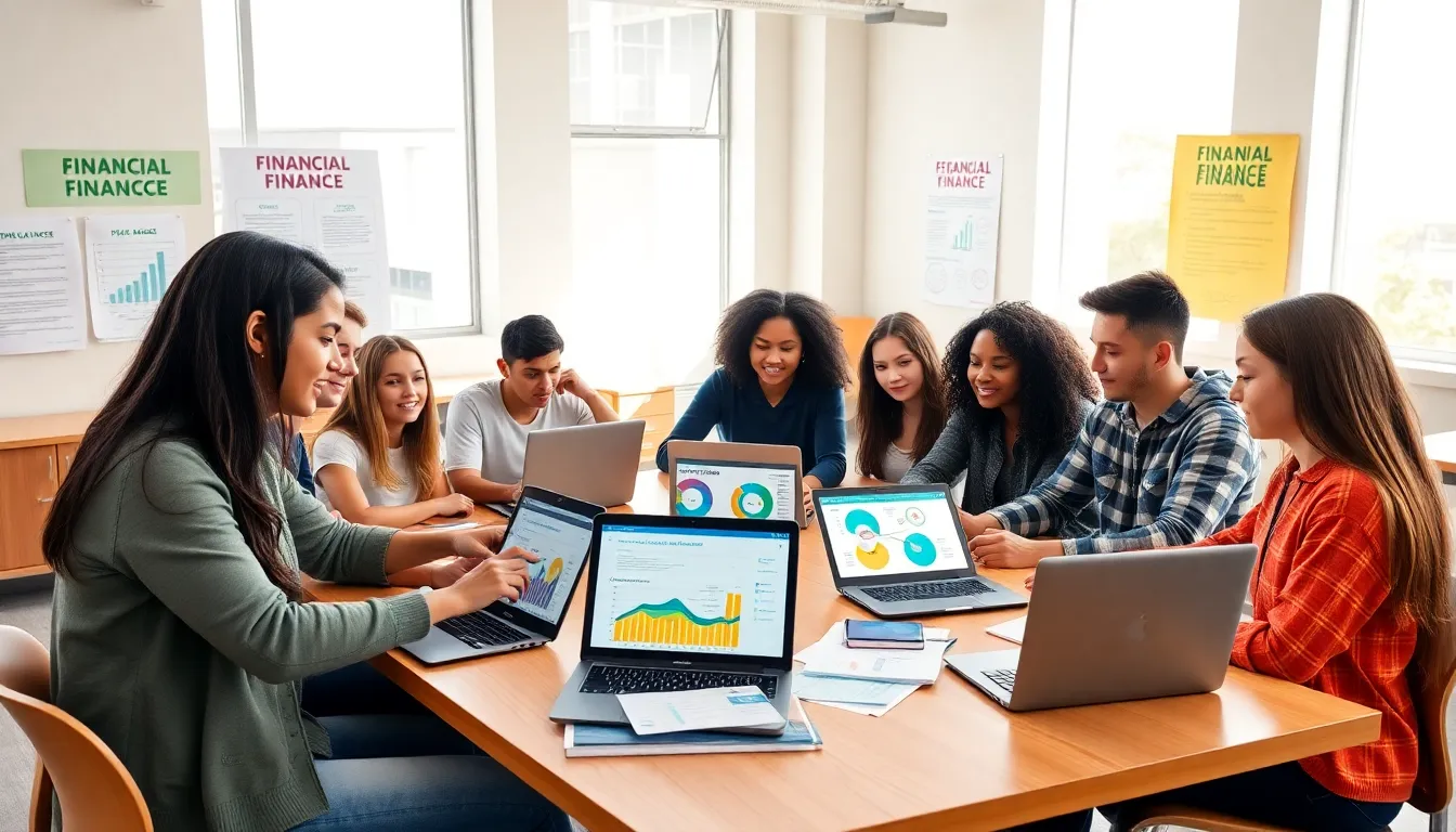 teenagers participating in a financial literacy workshop.