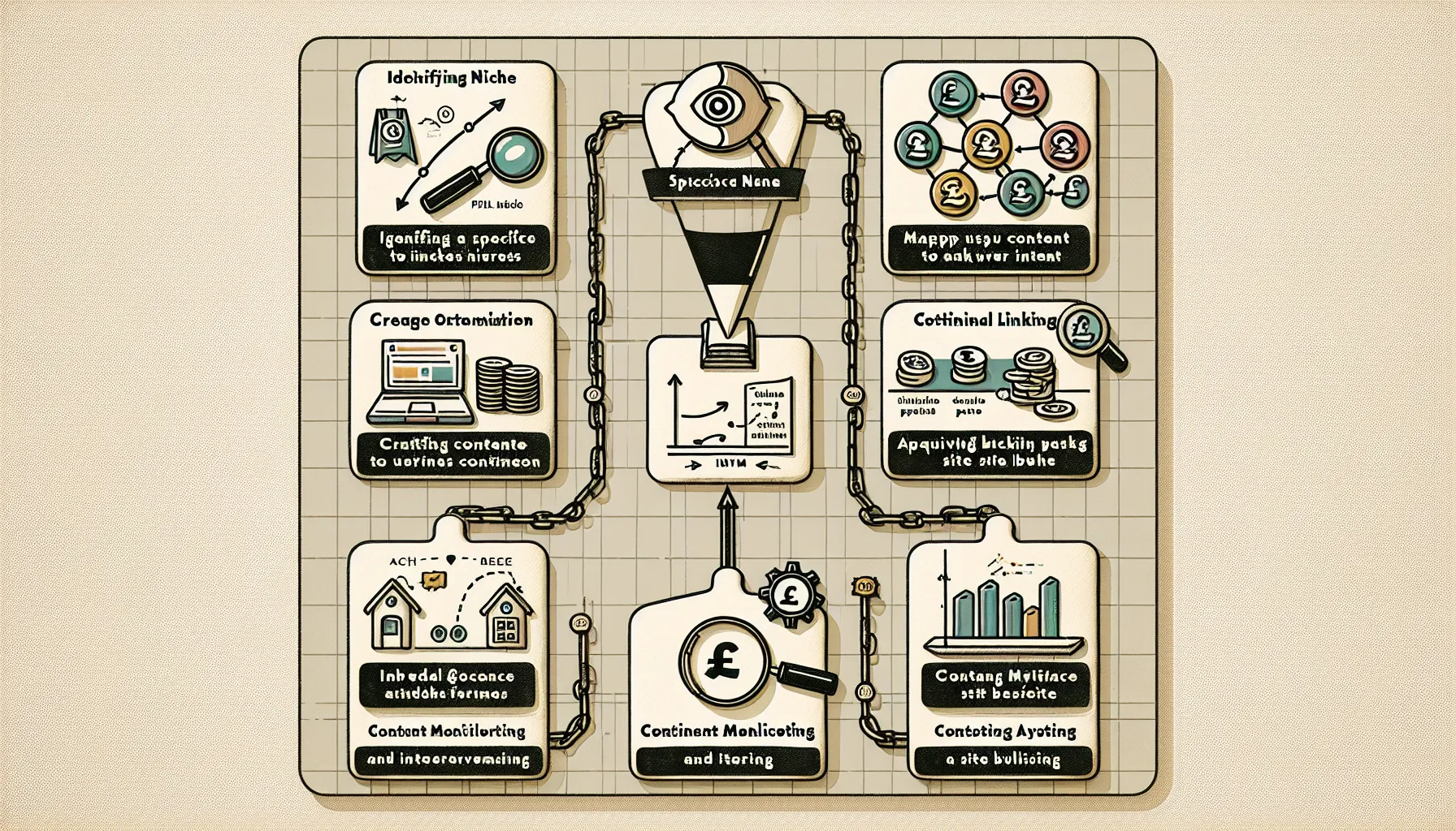 UK-focused SEO affiliate process with compliance and trust panel.