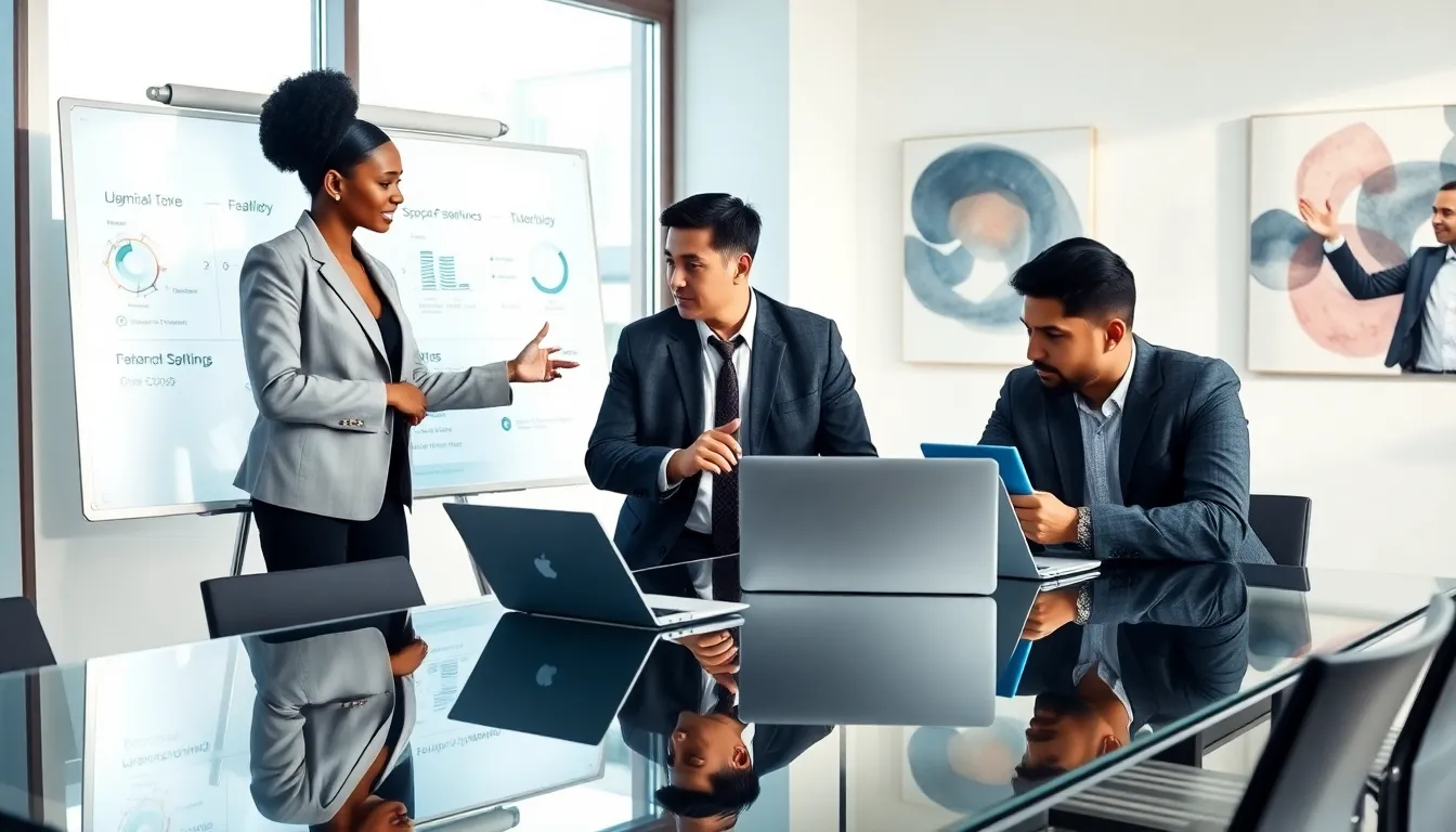 diverse team discussing XTA21074052110022 in a modern office.